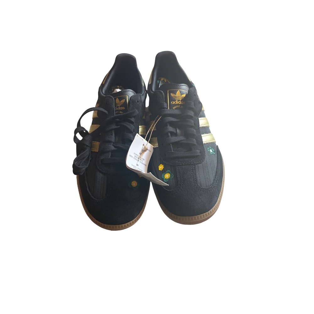 NEW Adidas Samba OG W Liberty London Black Gold Floral Embroidery IH1331 SZ 8.5